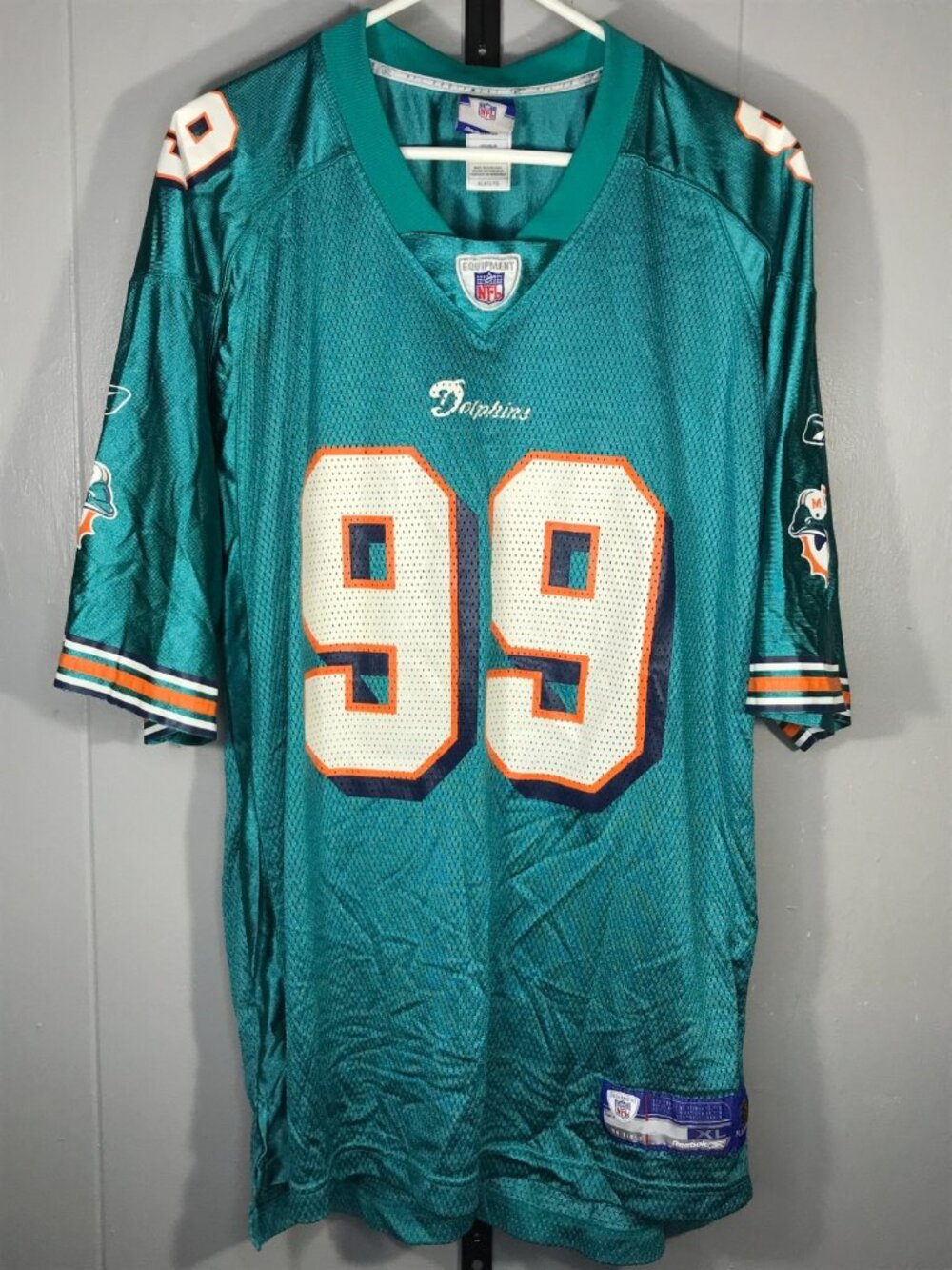 Vintage Miami Dolphins Reebok Jason Taylor #99 Authentic Jersey Men’s  Size XL
